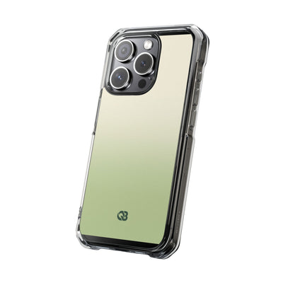 Muted Sage Ombre · Clear Impact Magnetic Phone Case for iPhone · Green