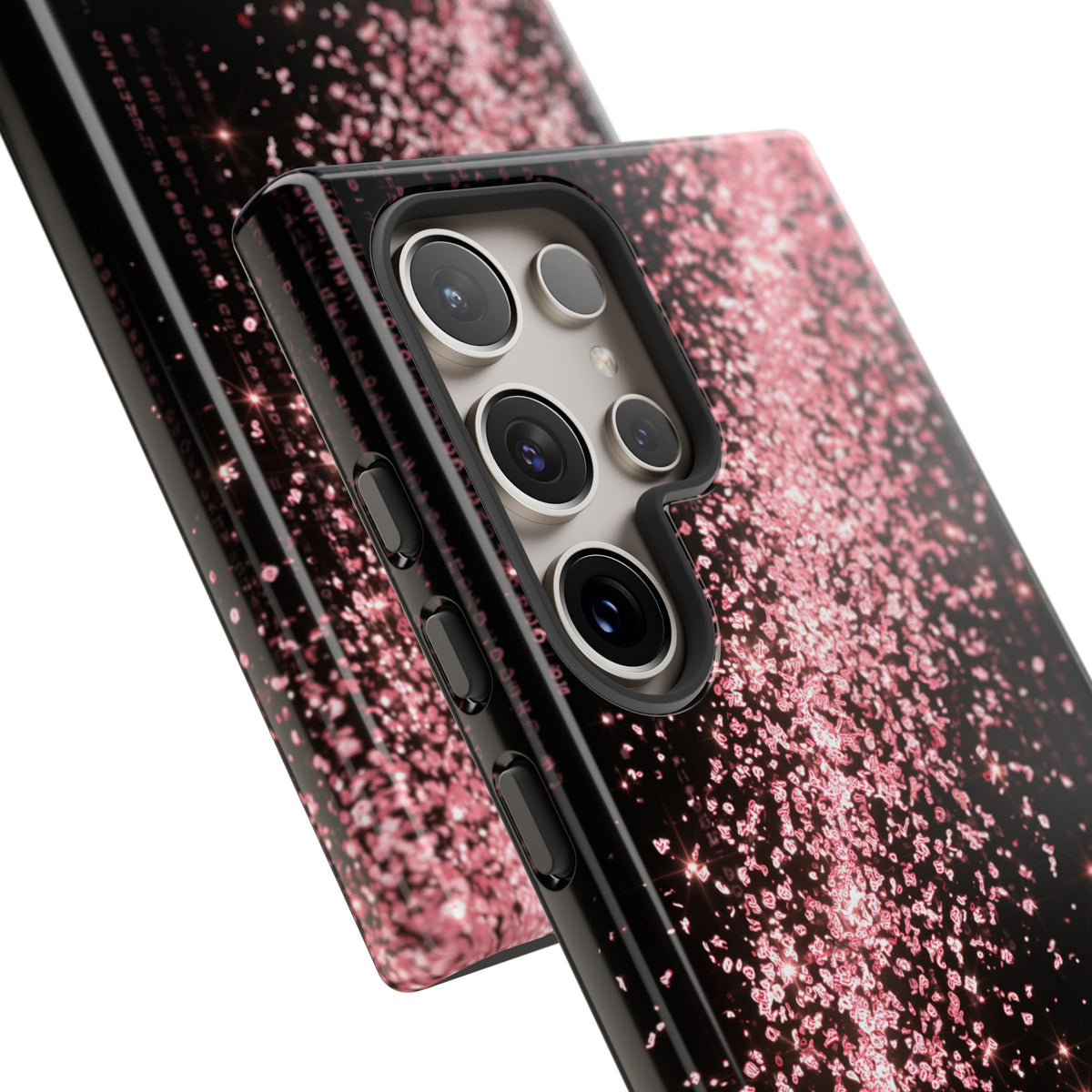 Rose Digital Cascade · Tough Phone Case for Samsung · Pink