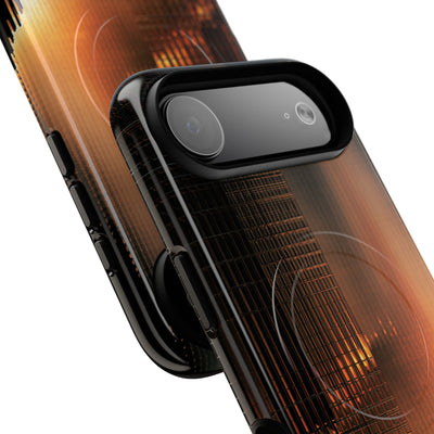 Luminous Grid · Tough 2.0 Magnetic Phone Case for iPhone · Black