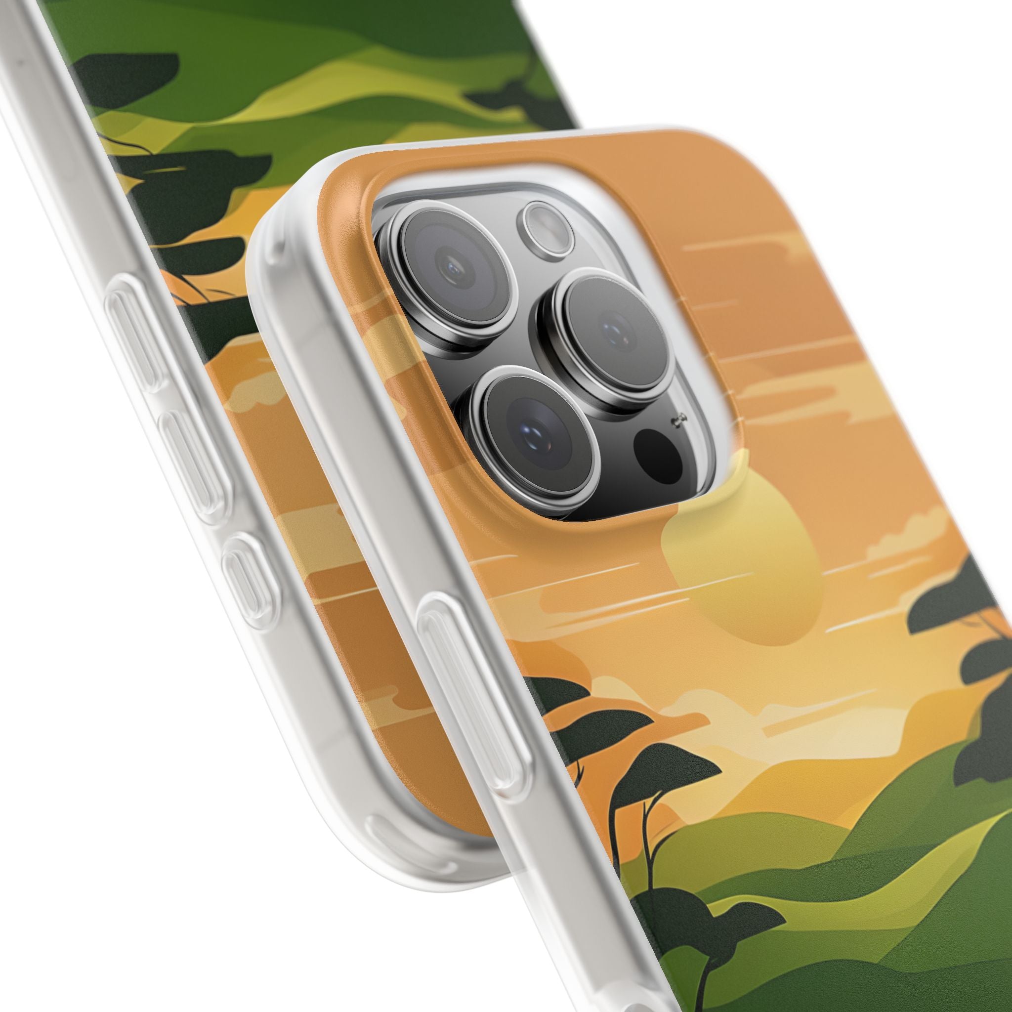 Verdant Horizon Sun · Soft Phone Case for iPhone