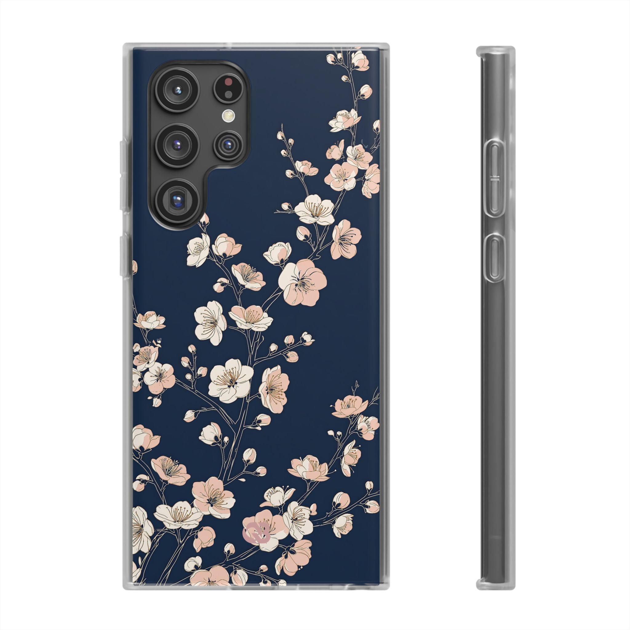 Blue Lite Phone Case for Samsung - Midnight Peach Sakura