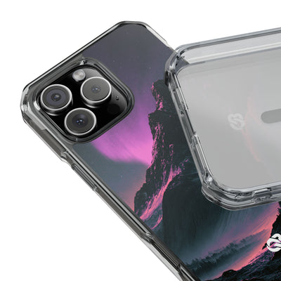 Arctic Aurora Summit · Clear Impact Magnetic Phone Case for iPhone · Black
