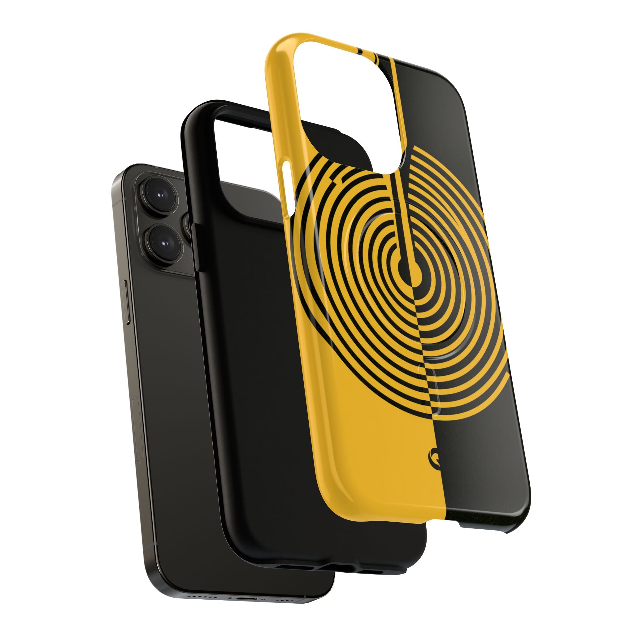 Yellow Tough 2.0 Magsafe Phone Case for iPhone - Voltage Sector Pulse