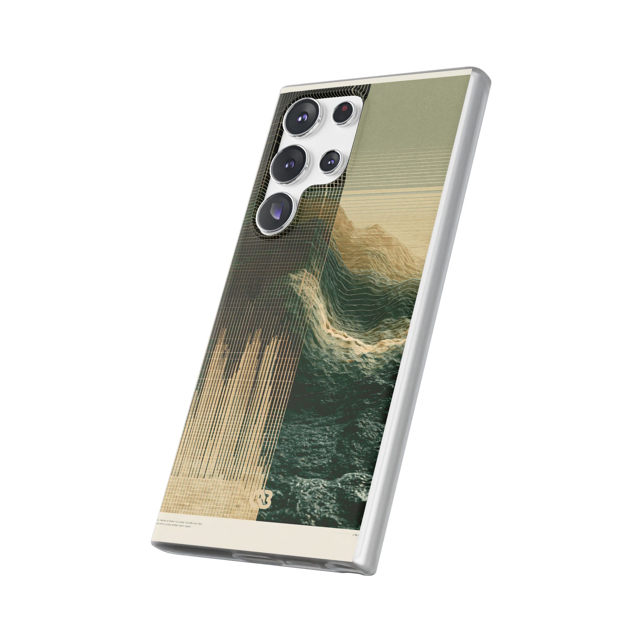 Beige Lite Phone Case for Samsung - Veridian Data Ridge