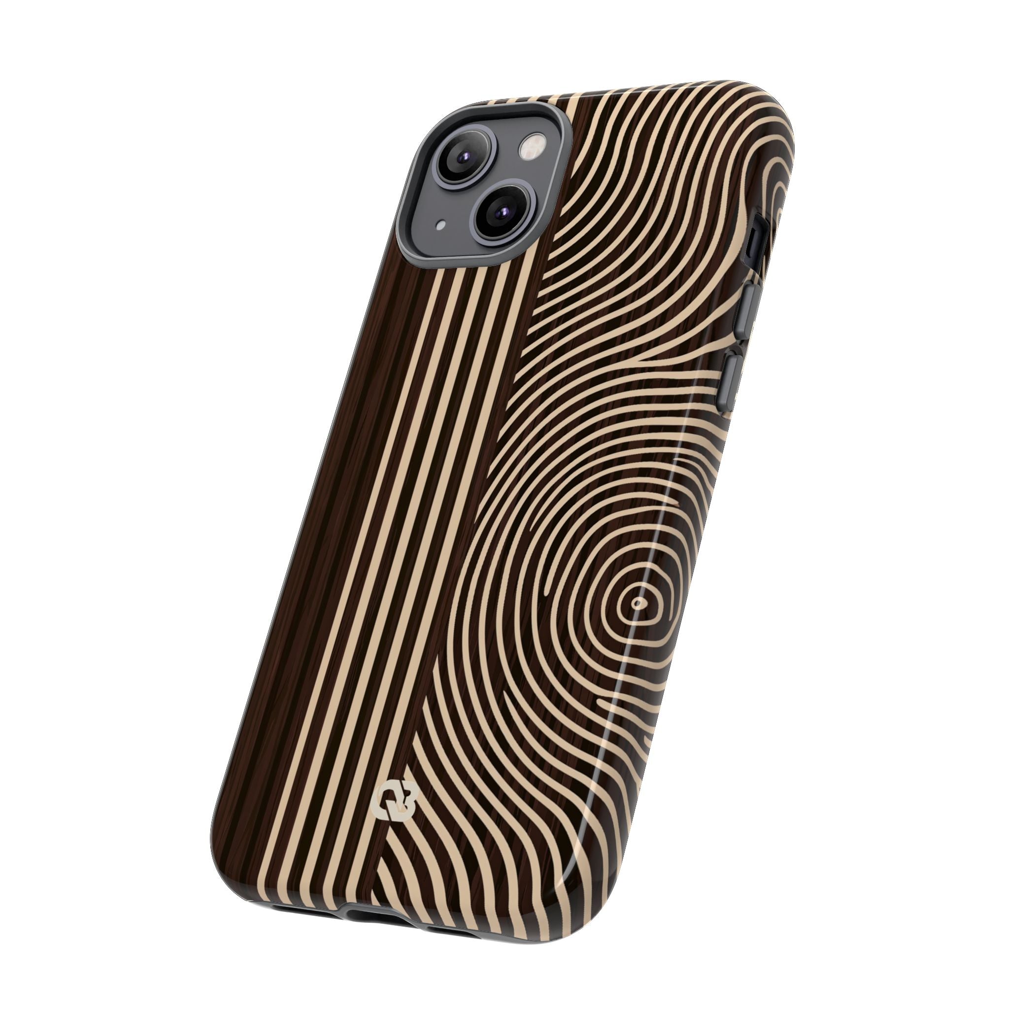 Brown Tough Phone Case for iPhone - Espresso Sand Ridge