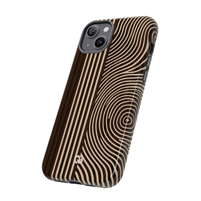 Brown Tough Phone Case for iPhone - Espresso Sand Ridge