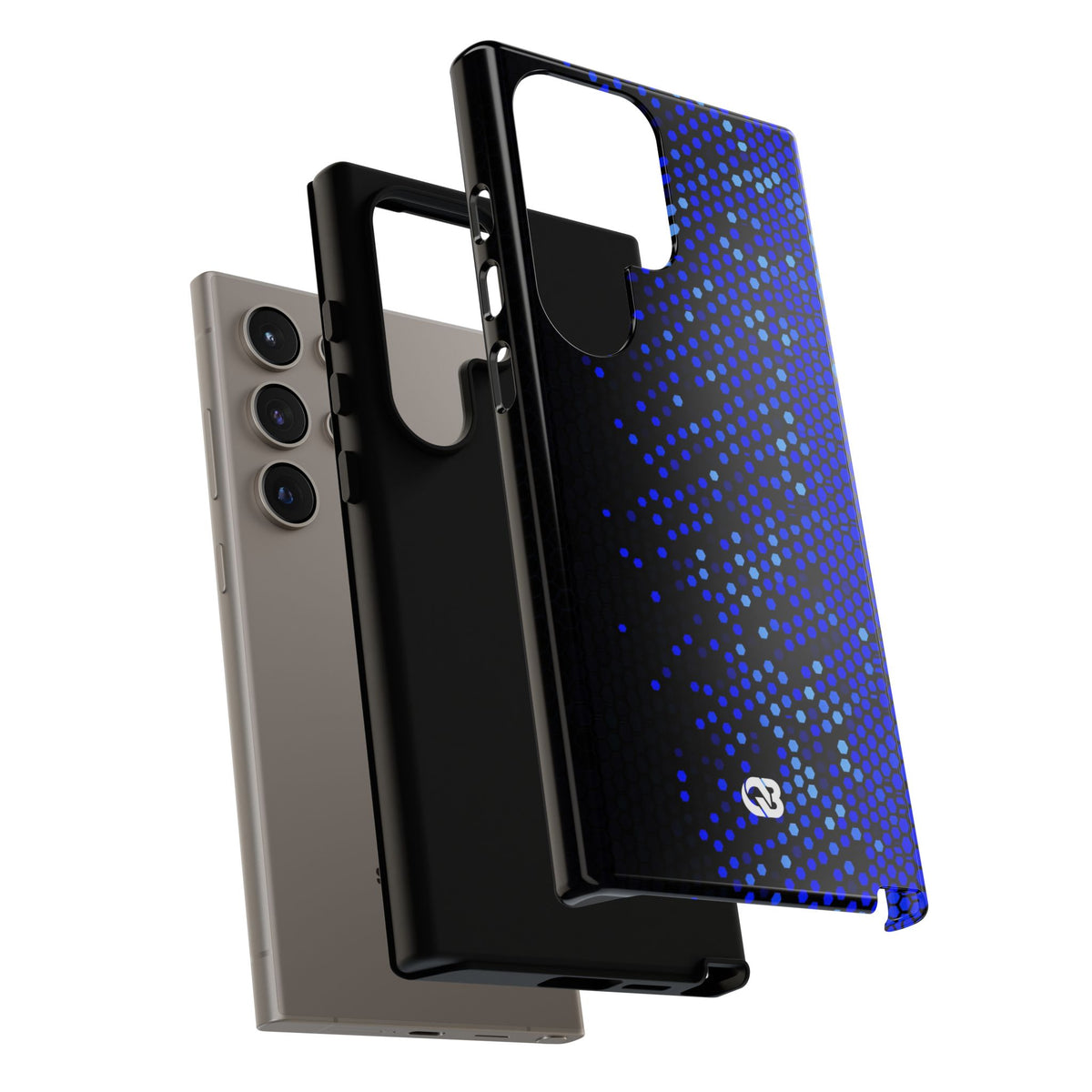 Cobalt Hex Dispersion · Tough Phone Case for Samsung · Blue