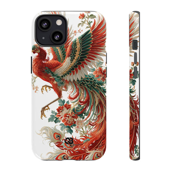 Vermilion Imperial Phoenix · Tough Phone Case for iPhone · Red