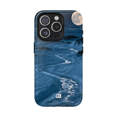 Arctic Moon Drift · Tough 2.0 Magnetic Phone Case for iPhone · Blue