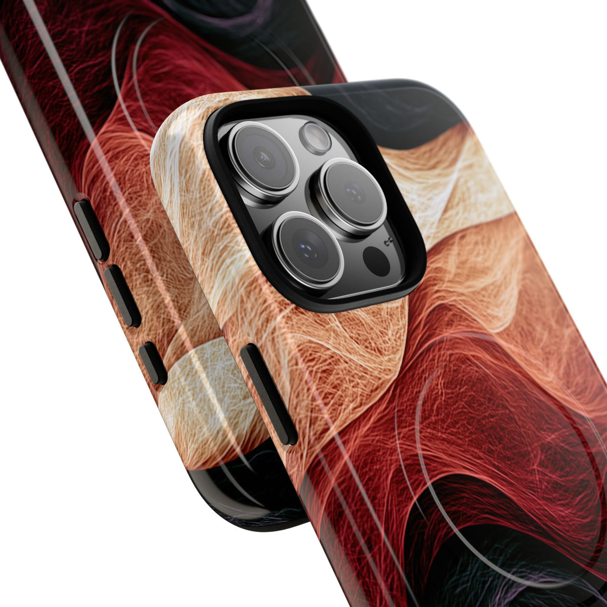 Ember Wave Dispersion · Tough 2.0 Magnetic Phone Case for iPhone · Red