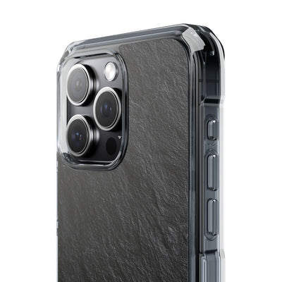 Black Impact MagSafe Phone Case for iPhone - Raw Obsidian Slate