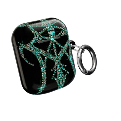 Teal Cyber Sigil · Hard Case for AirPods & AirPods Pro · Teal