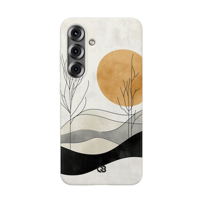 Burnt Horizon Lines · Soft Phone Case for Samsung