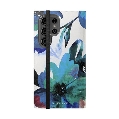 Blue Bloom - Samsung S23 Ultra Case - Wallet