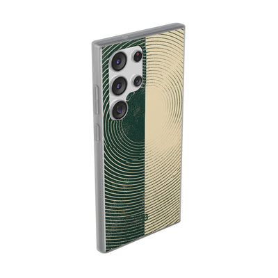 Green Lite Phone Case for Samsung - Evergreen Split Grain