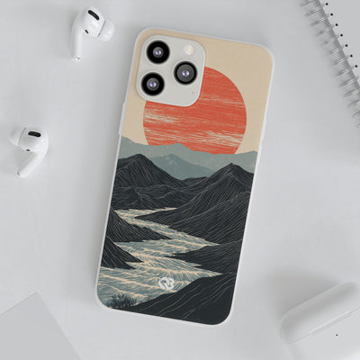 Crimson Ridge Horizon · Lite Phone Case for iPhone ·  Black