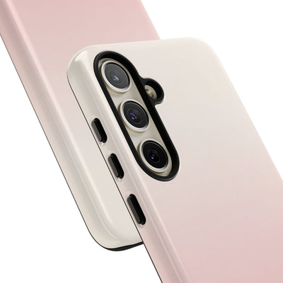 Pink Tough Phone Case for Samsung - Frosted Blush Horizon