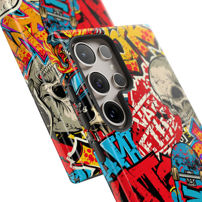 Skate Skull Riot · Tough Phone Case for Samsung · Red