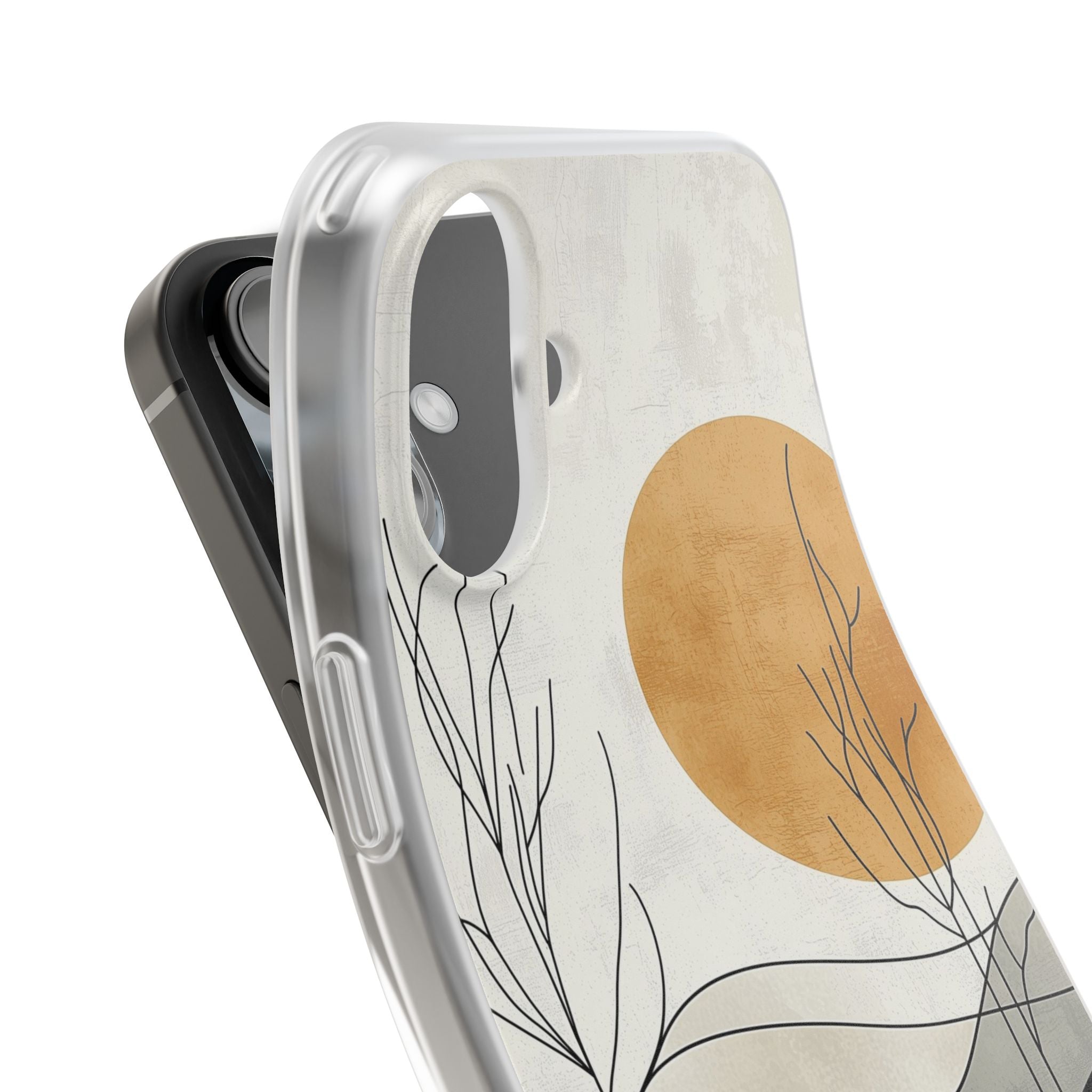 Burnt Horizon Lines · Soft Phone Case for iPhone