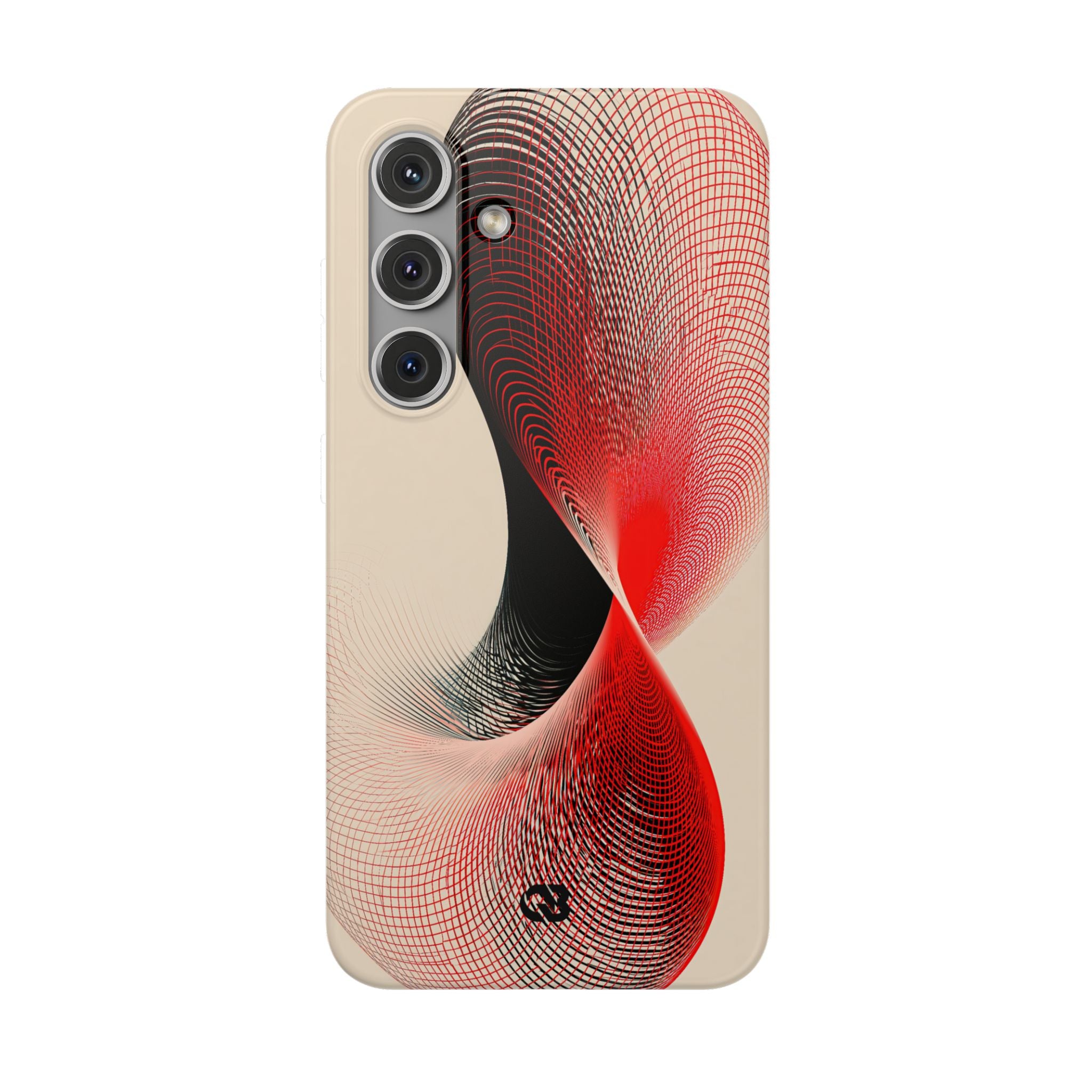 Red Lite Phone Case for Samsung - Crimson Grid Vortex