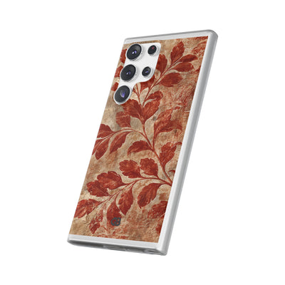 Terracotta Botanical Fresco · Lite Phone Case for Samsung · Red
