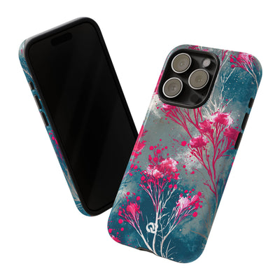 Cyber Blossom · Tough Phone Case for iPhone · Teal