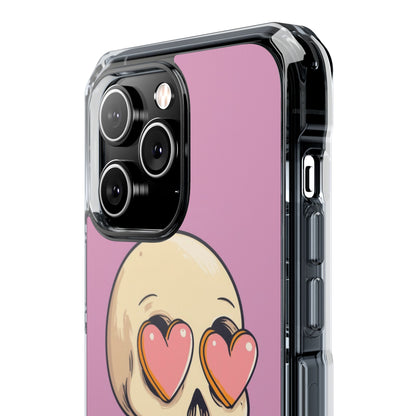 Heart Eyed Skull iPhone 14 Pro Max Case - Impact