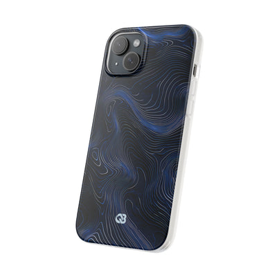 Blue Lite Phone Case for iPhone - Cobalt Contour Ridge
