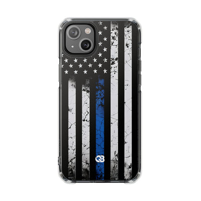 Gritty Cobalt Flag · Impact Phone Case for iPhone · Magsafe