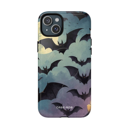 Glowing Bat Swarm iPhone 15 Plus Case - Tough+