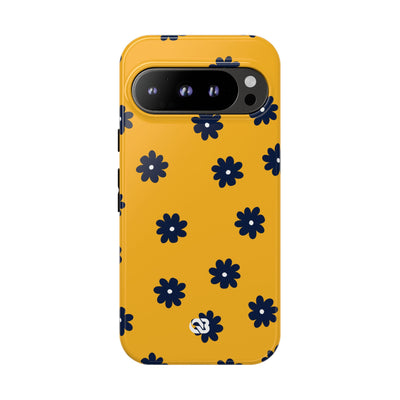 Navy Daisy Mustard · Tough Phone Case for Google Pixel