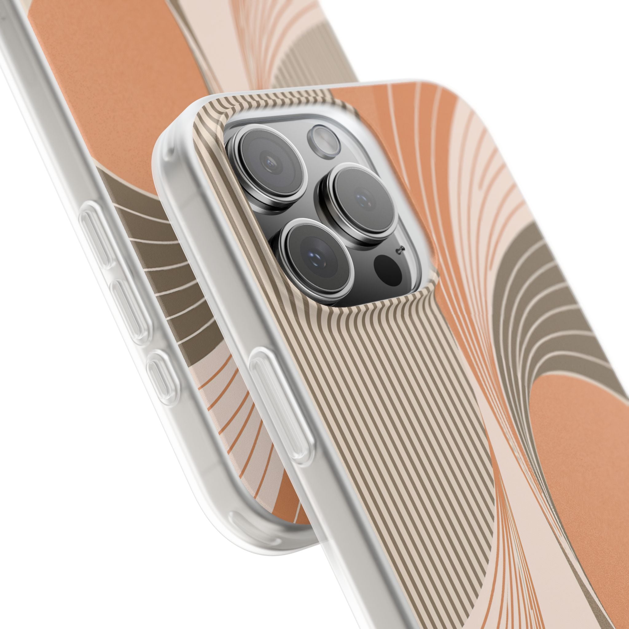 Orange Lite Phone Case for iPhone - Desert Arc Horizon