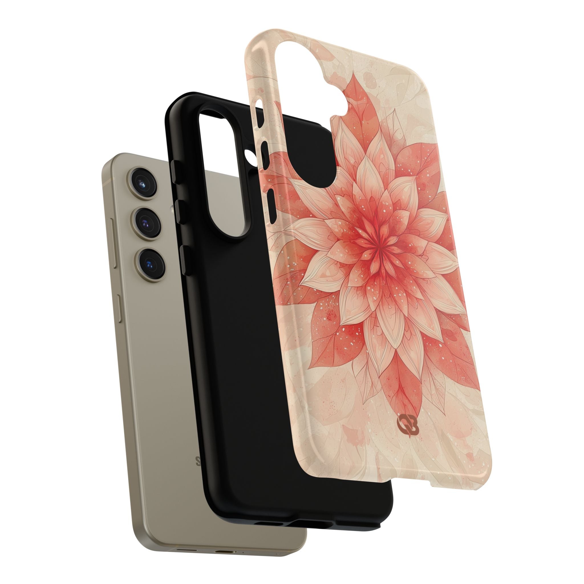 Coral Layered Bloom · Tough Handyhülle für Samsung