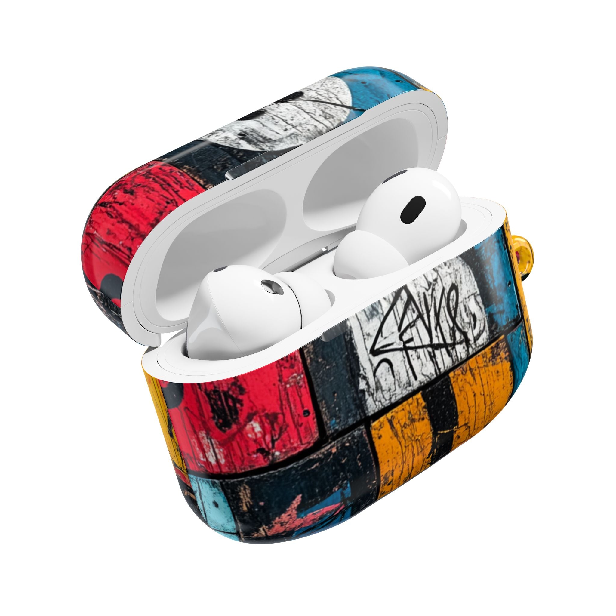 White Orb Graffiti - AirPods Case