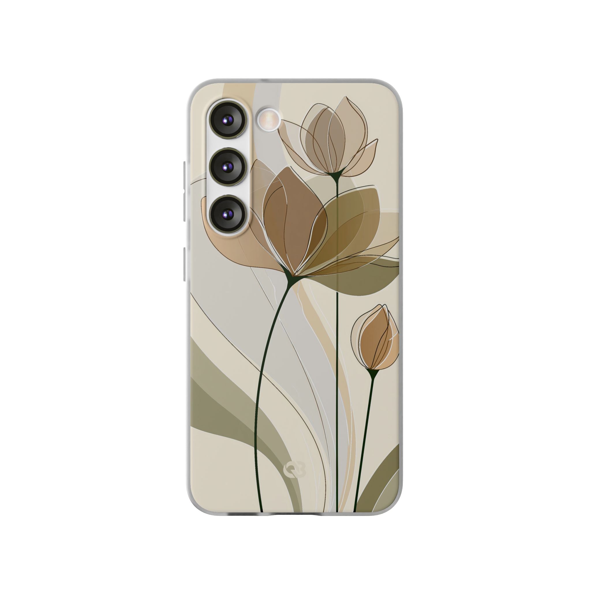 Beige Lite Phone Case for Samsung - Muted Ochre Petals