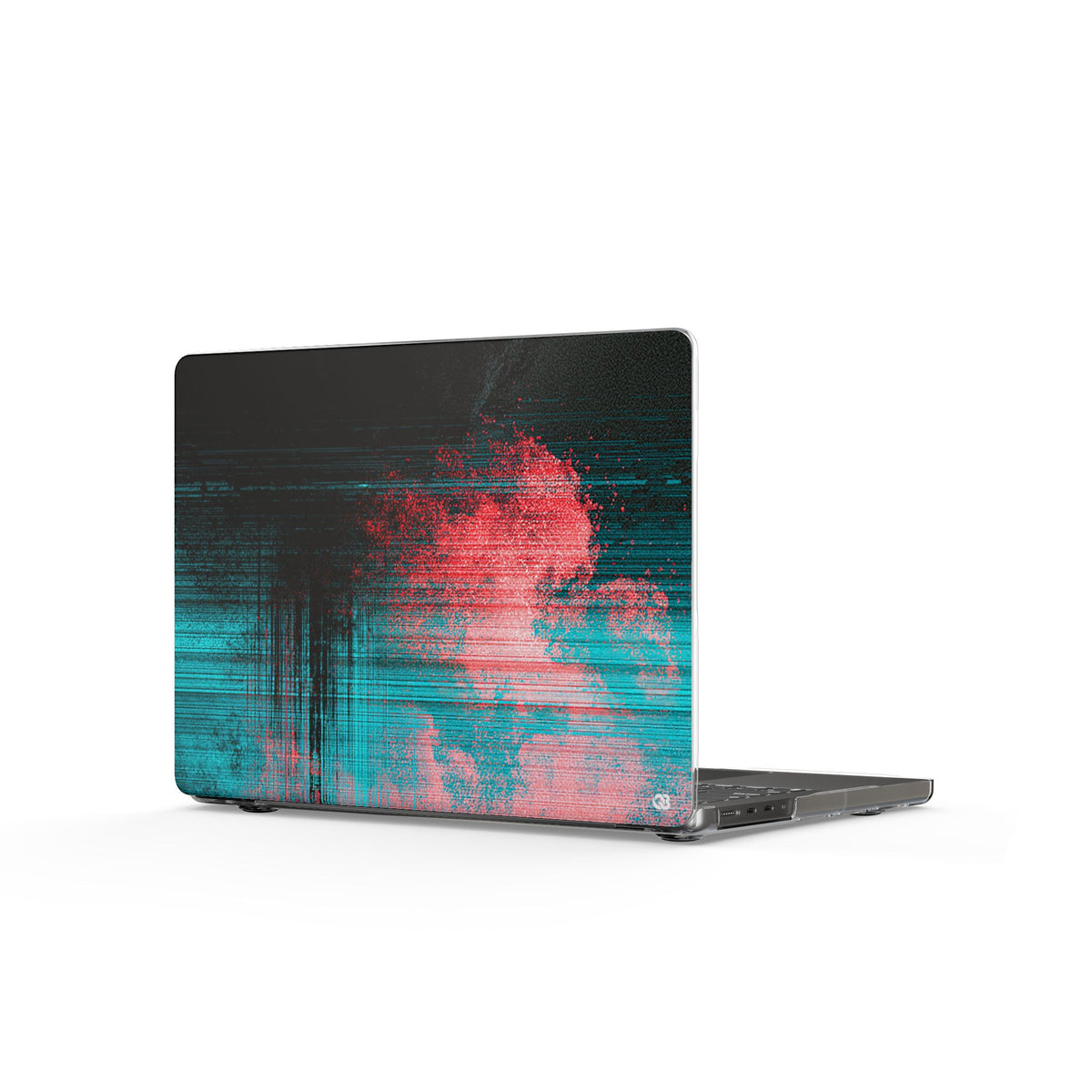Digital Signal Drift · Clear Hard Case for MacBook · Black