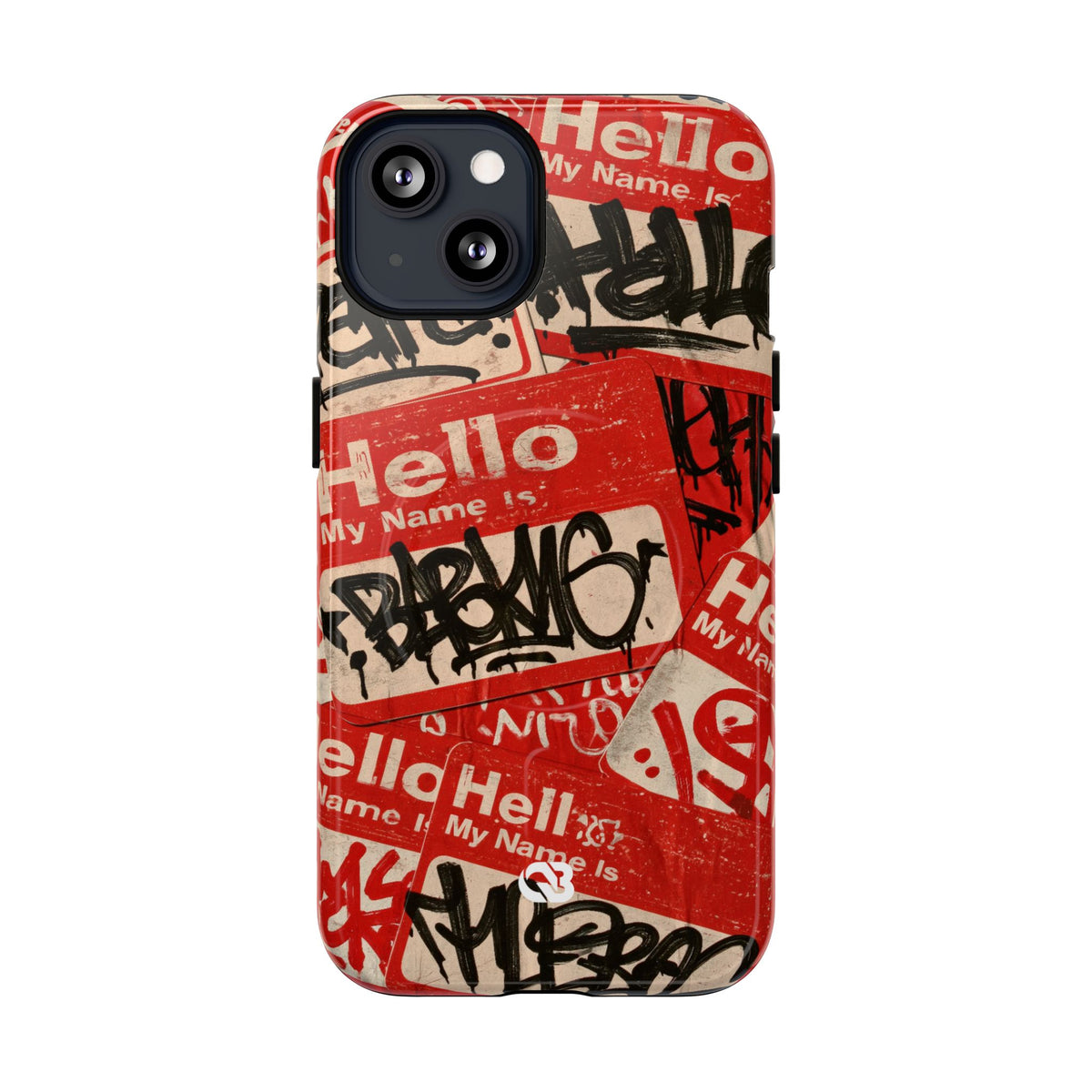 Slap Tag Collage · Tough 2.0 Magnetic Phone Case for iPhone · Red