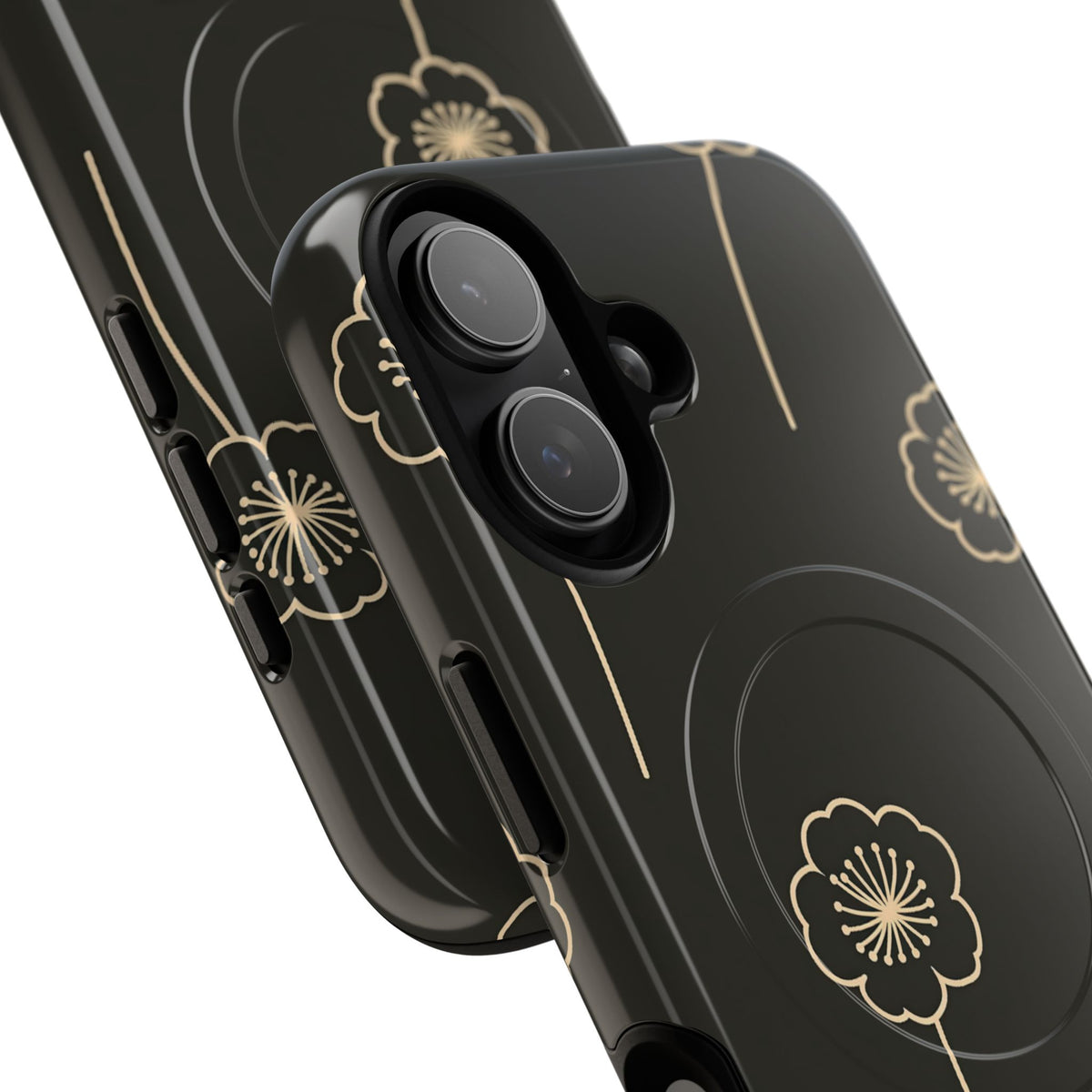 Nocturne Bloom Contours · Tough 2.0 Magnetic Phone Case for iPhone · Black