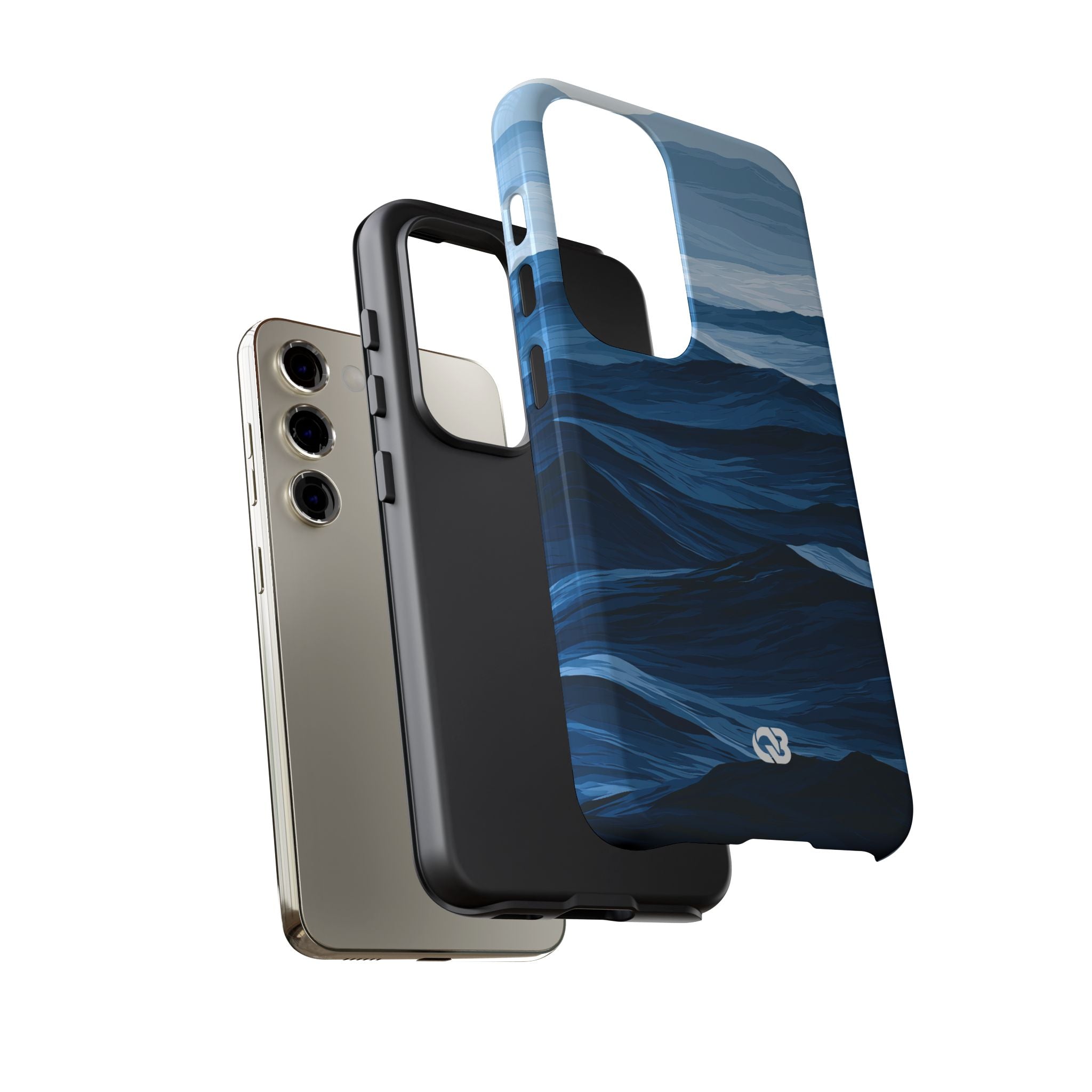 Blue Tough Phone Case for Samsung - Cobalt Ridge Tides