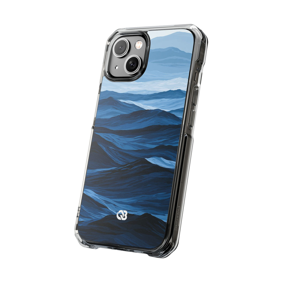 Cerulean Ridges · Clear Impact Magnetic Phone Case for iPhone · Blue