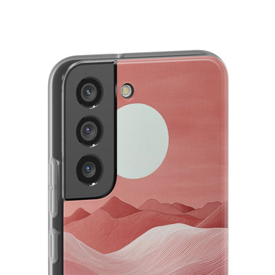 Crimson Dune Horizon · Soft Phone Case for Samsung