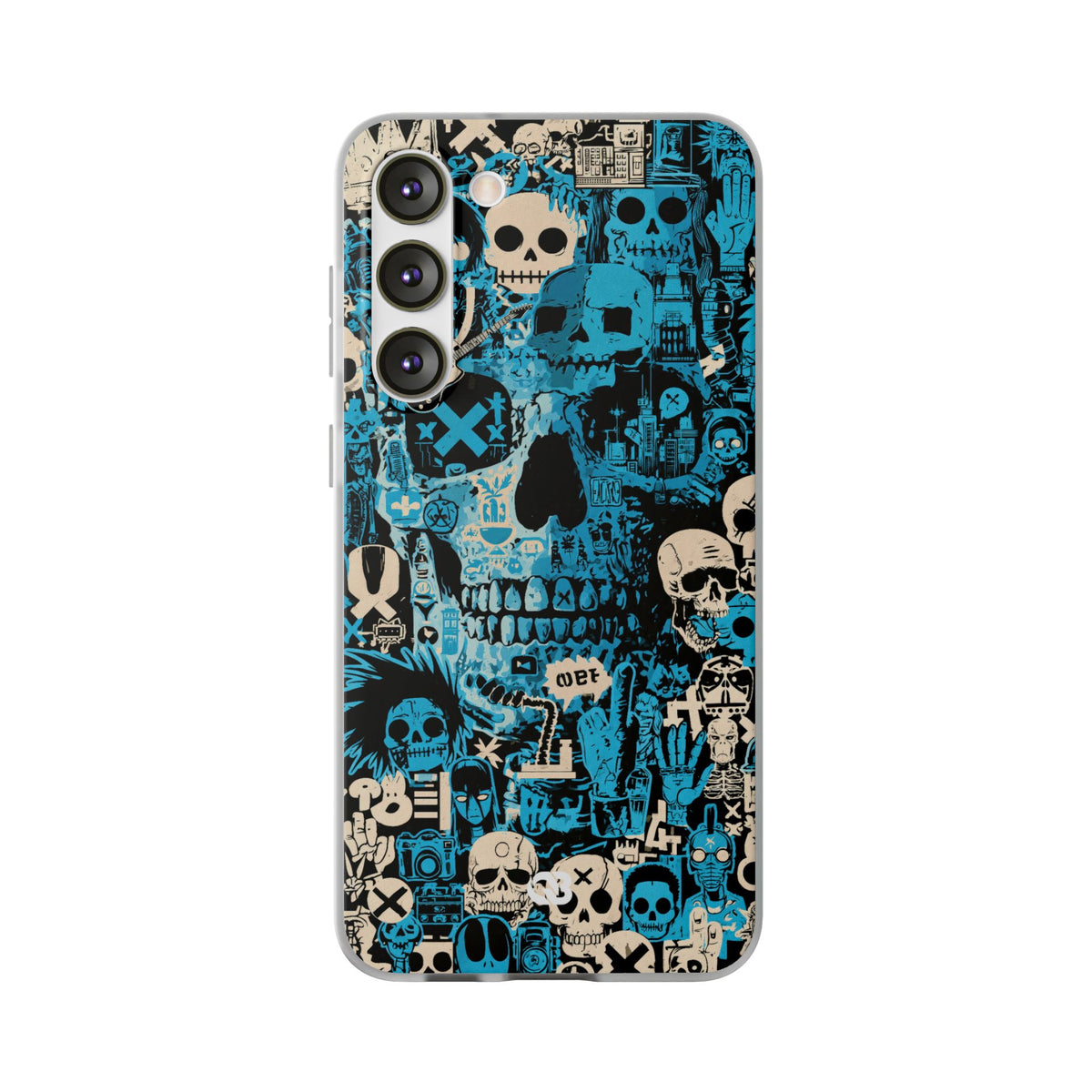 Electric Skull Graffiti · Lite Phone Case for Samsung · Blue