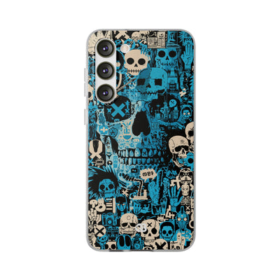 Electric Skull Graffiti · Lite Phone Case for Samsung · Blue