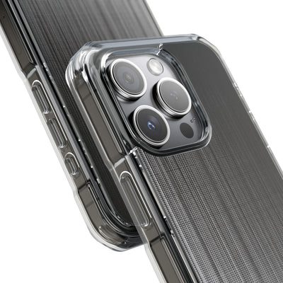 Grey Impact MagSafe Phone Case for iPhone - Static Vertical Dither