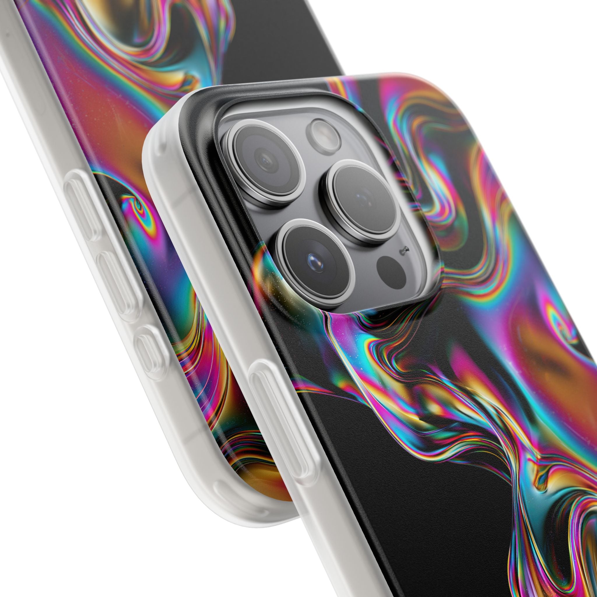 Purple Lite Phone Case for iPhone - Liquid Neon Chrome