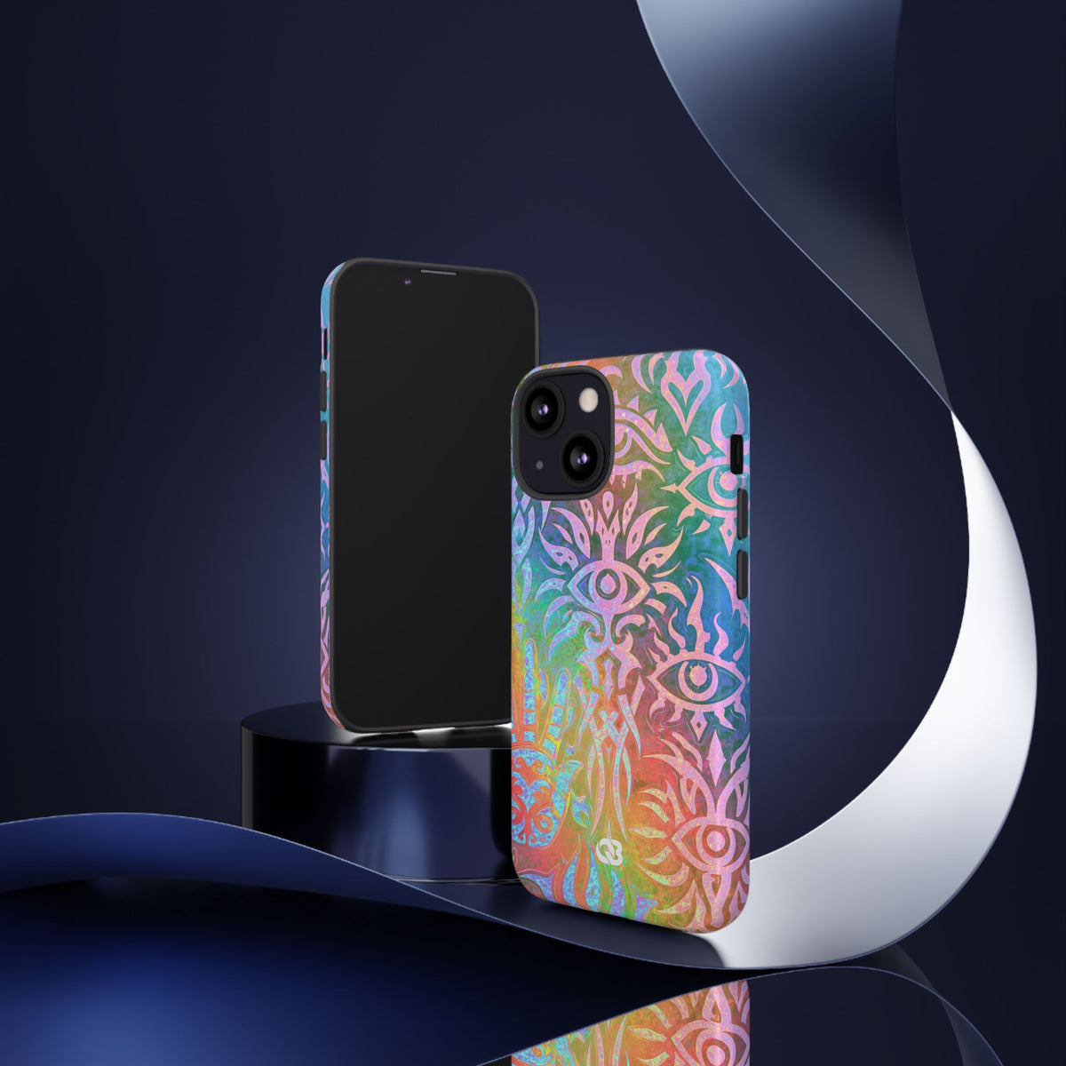 Chromatic Mystic Sigil · Tough Phone Case for iPhone · Blue