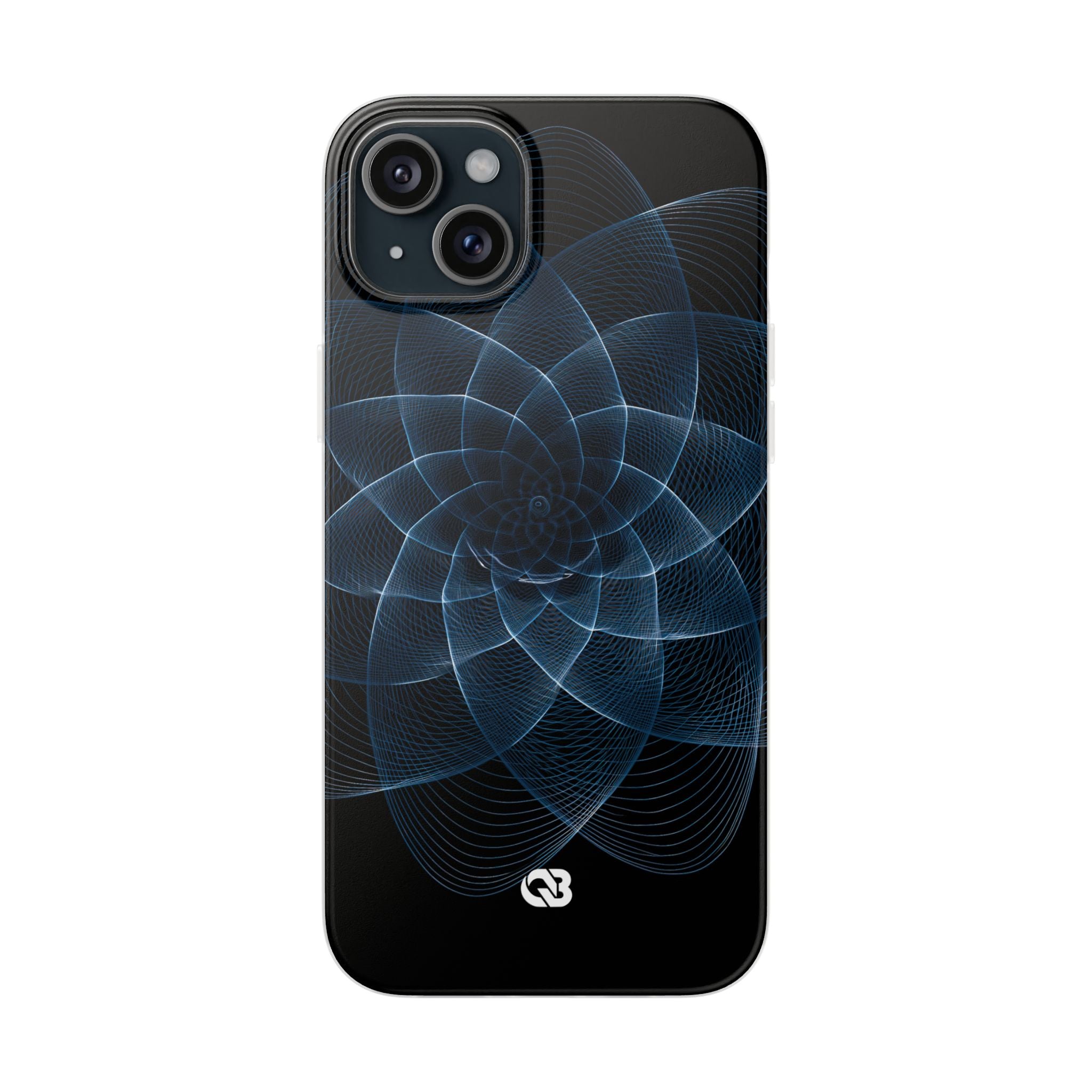 Blue Lite Phone Case for iPhone - Cobalt Geometric Bloom