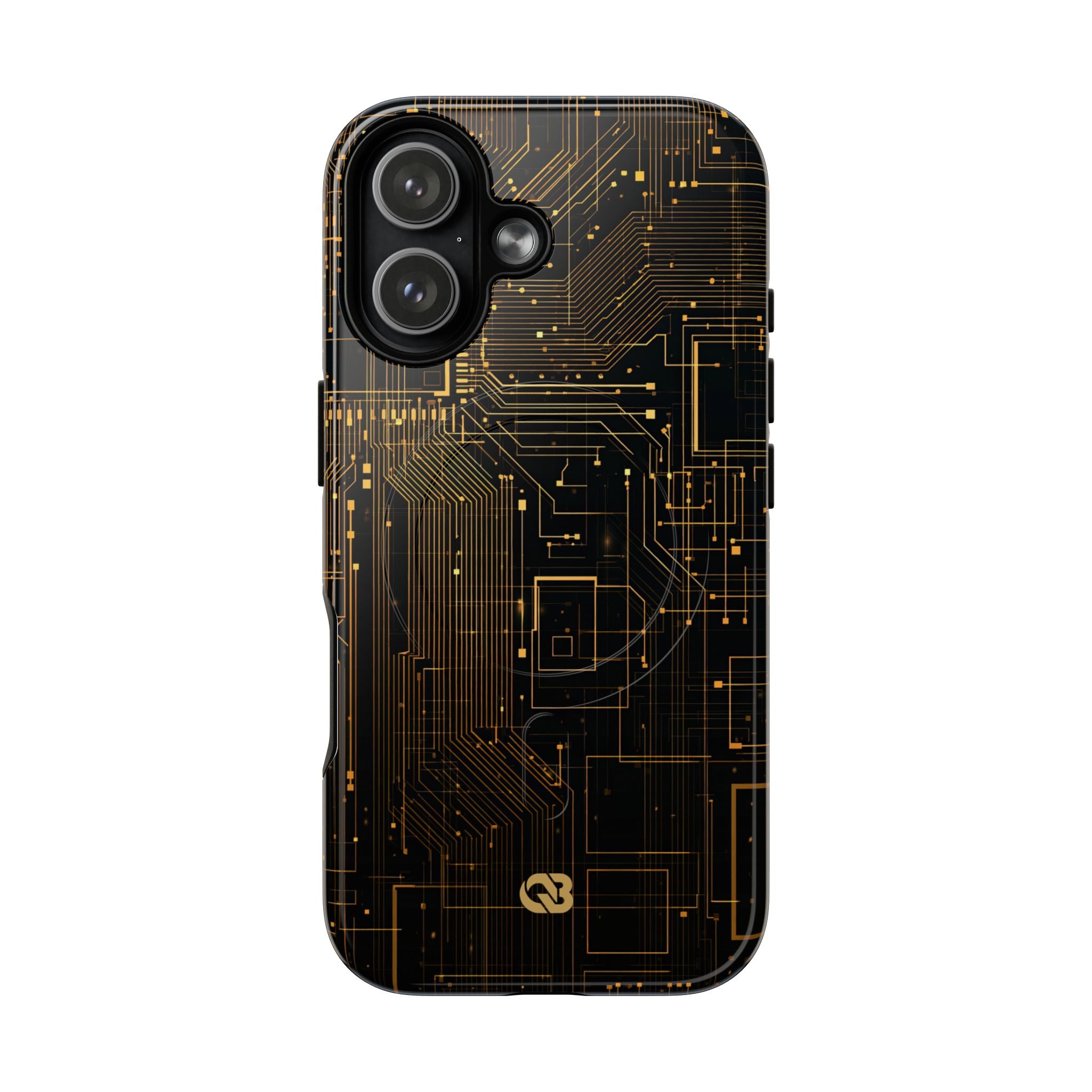 Gold Tough 2.0 Magsafe Phone Case for iPhone - Amber Core Mainframe