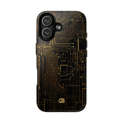 Gold Tough 2.0 Magsafe Phone Case for iPhone - Amber Core Mainframe