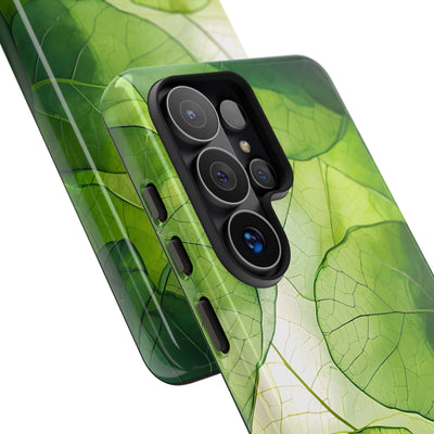 Emerald Leaf Veins · Tough Phone Case for Samsung